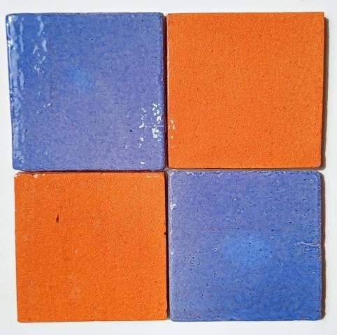 Carreau maill  Bleu Lavande