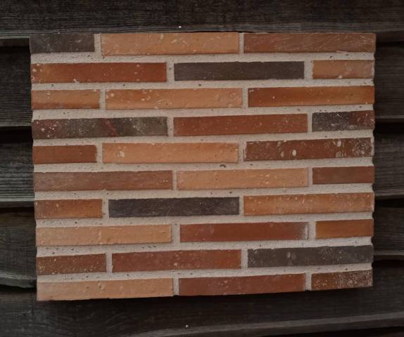 Parement Patrimoine de 3 Rouge Orange Nuanc