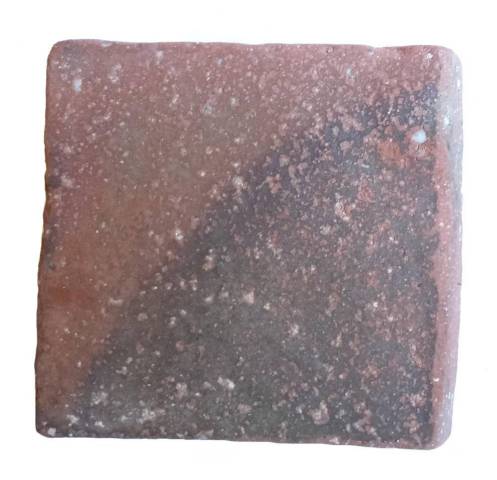 Carreau de Terre Cuite Patrimoine 11x11 Rouge Flammé